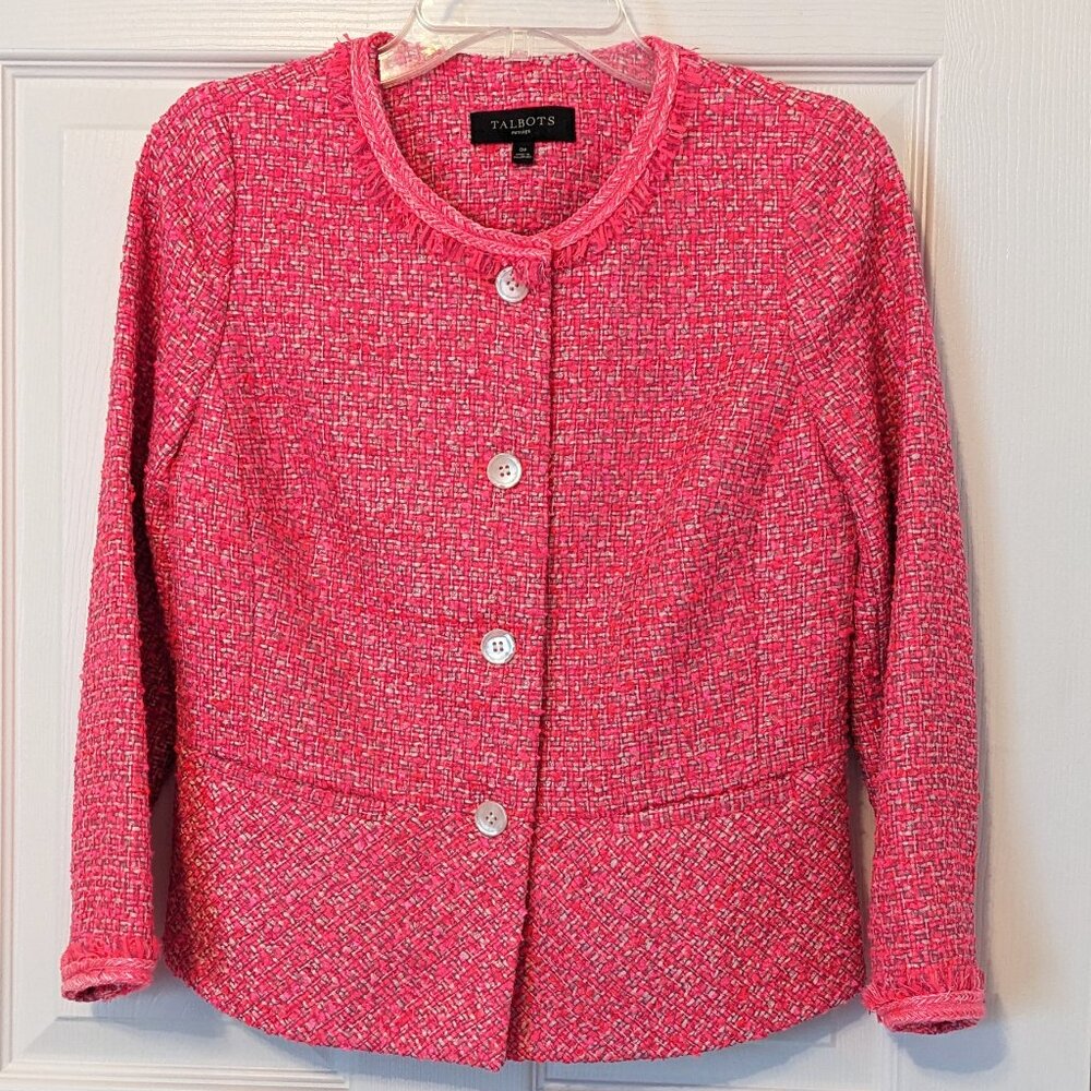 Talbots Tweed Peplum Jacket